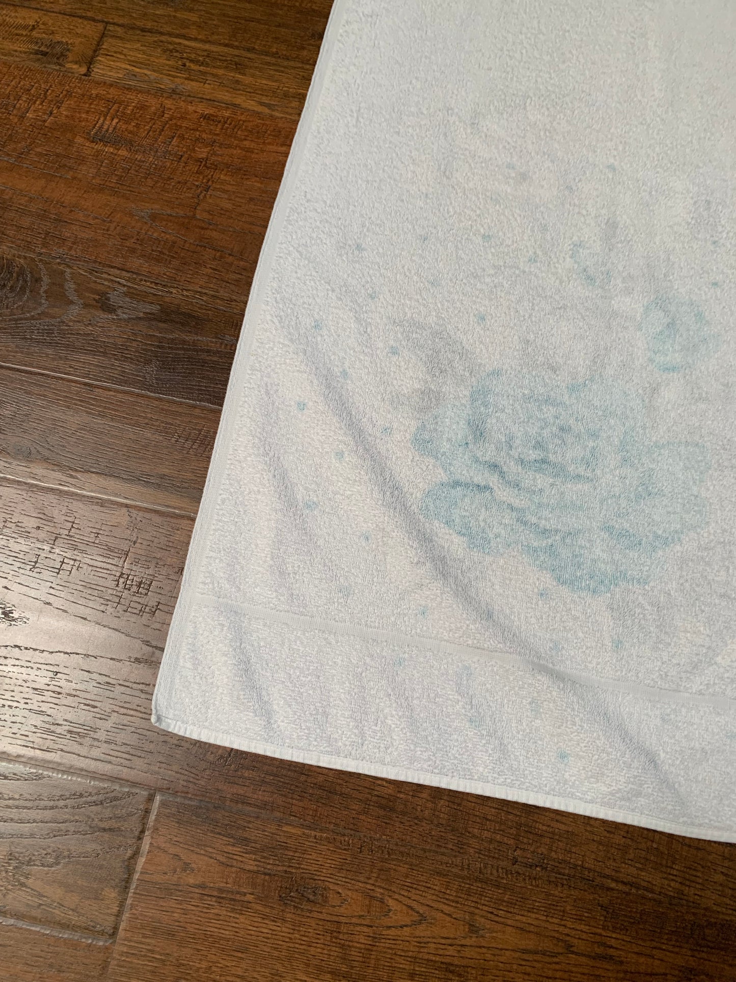 Vintage Pacific Supersorb Bath Towel - Teal Rose & Polka Dot