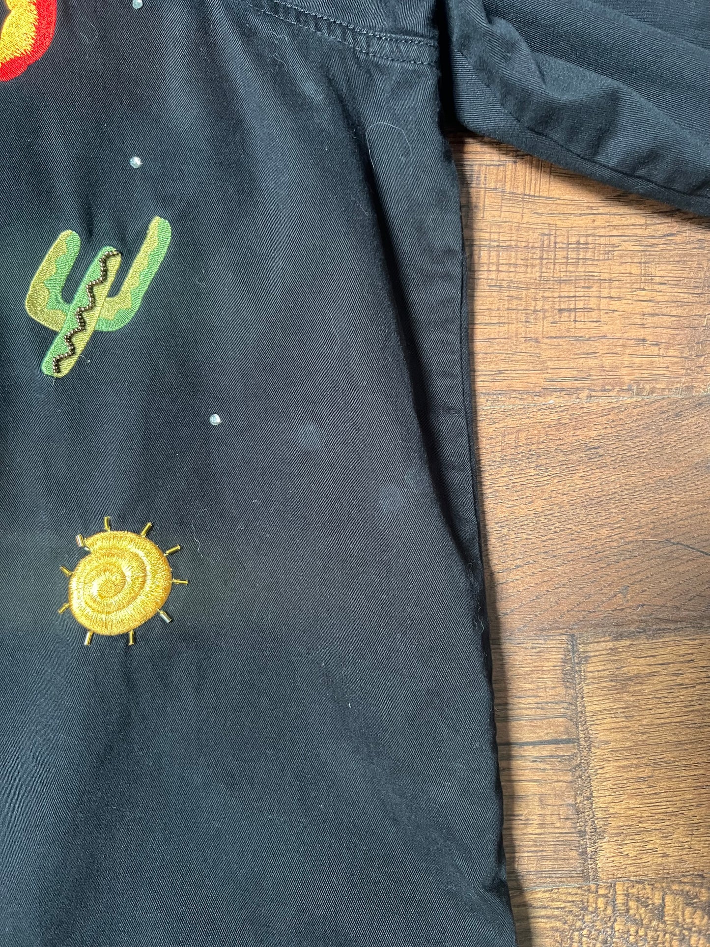 Vintage Clothing - Embroidered Shirt Jacket - Santa Fe Print - 3X-Large - Quacker Factory