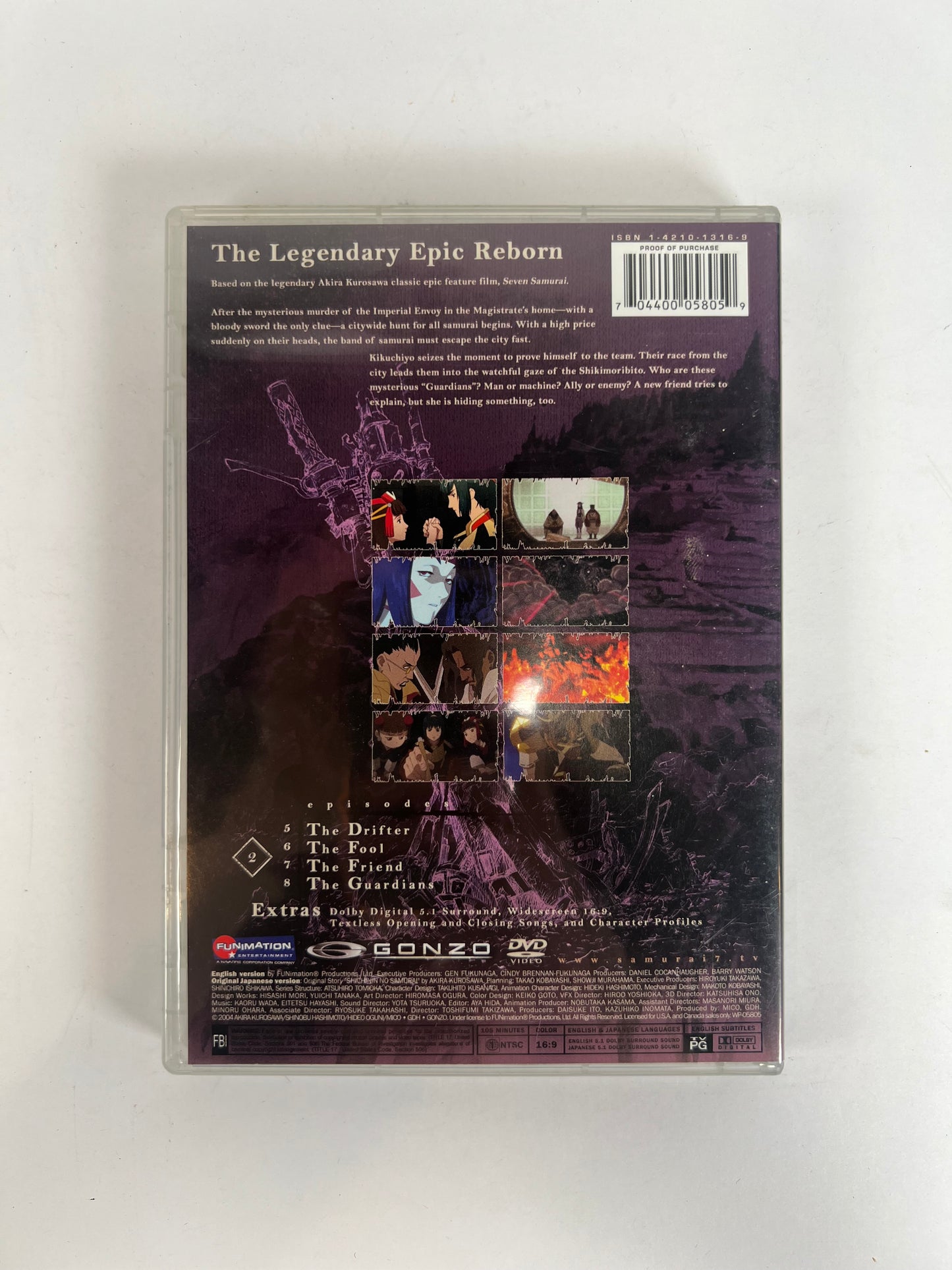 DVD - Samuai 7 - Volume 2 - Akira Kurosawa - English / Japanese - Funimation - 2004