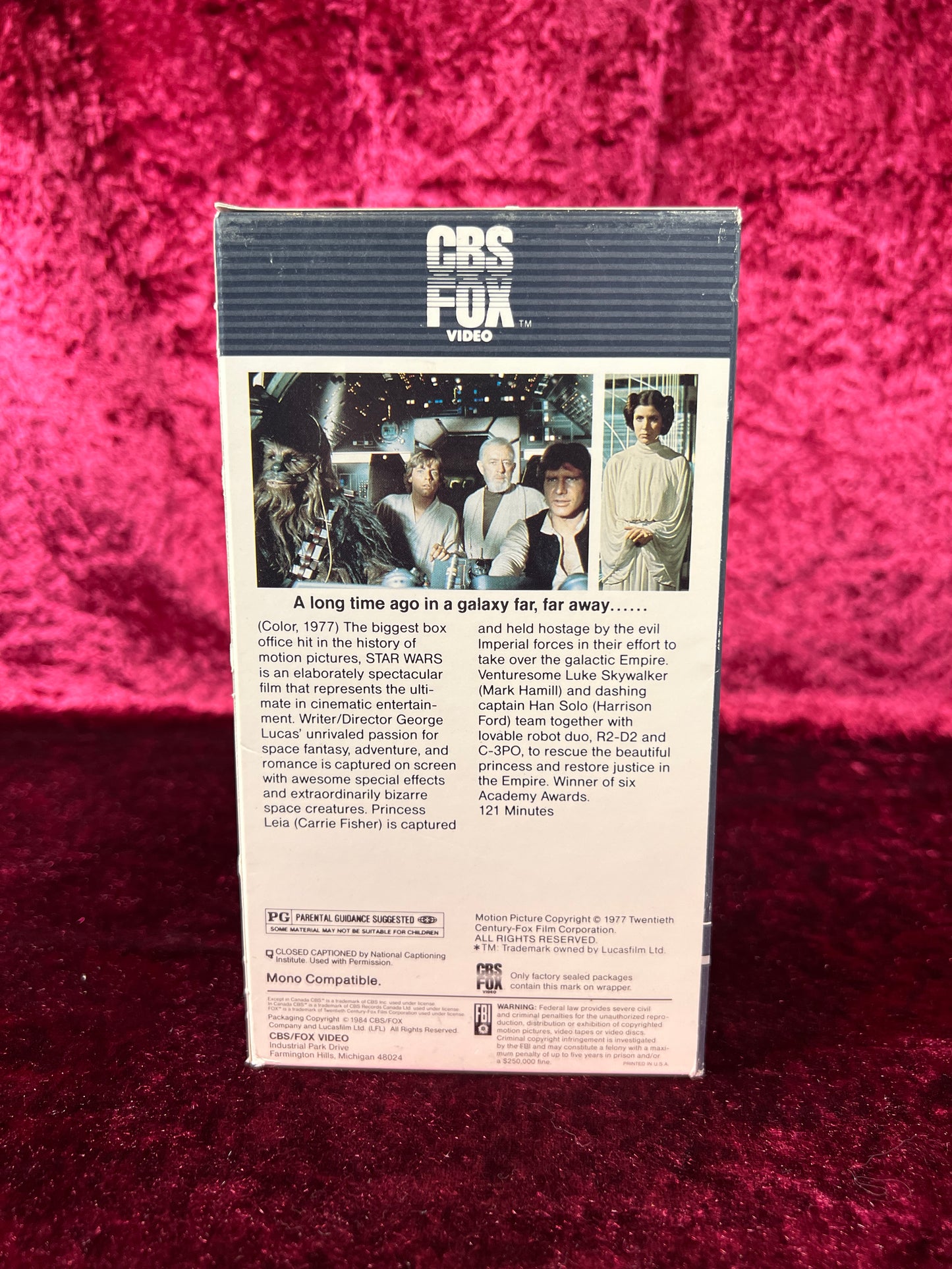 VHS - Star Wars - CBS Fox Video - 1977