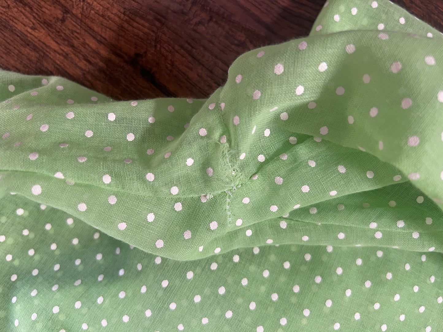 Vintage Clothing - 70’s Disco Bodysuit - Bright Green Polka Dot - Medium - Saucy California