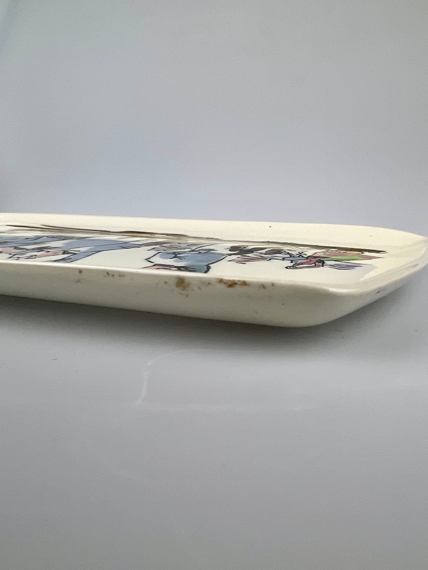 Vintage GOEDEWAAGEN Gouda Holland Hand Painted Fish Plate #1412