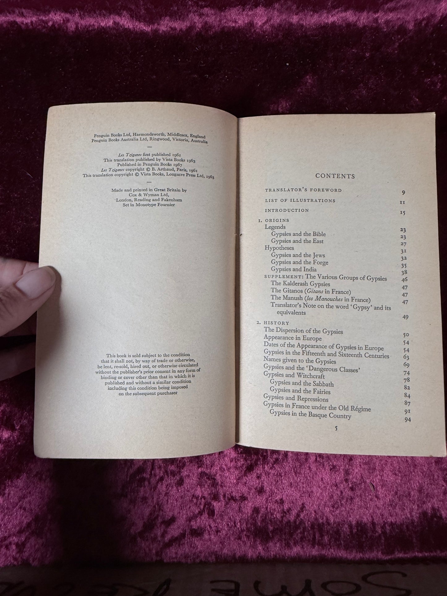 Vintage The Gypsies by Jean-Paul Clébert 1967 Penguin Anthropology Paperback