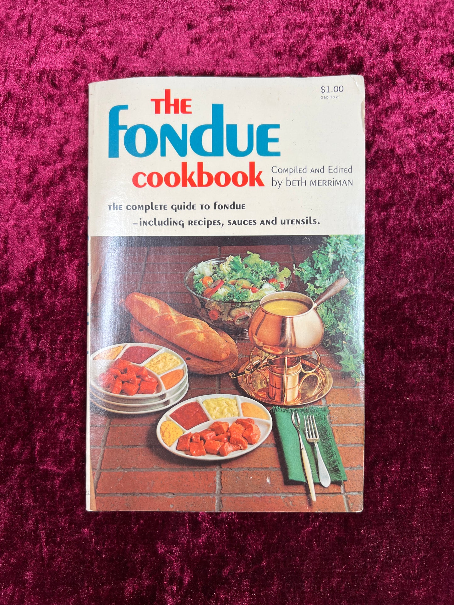 Vintage Paperback - The Fondue Cookbook - Beth Merriman - 1969