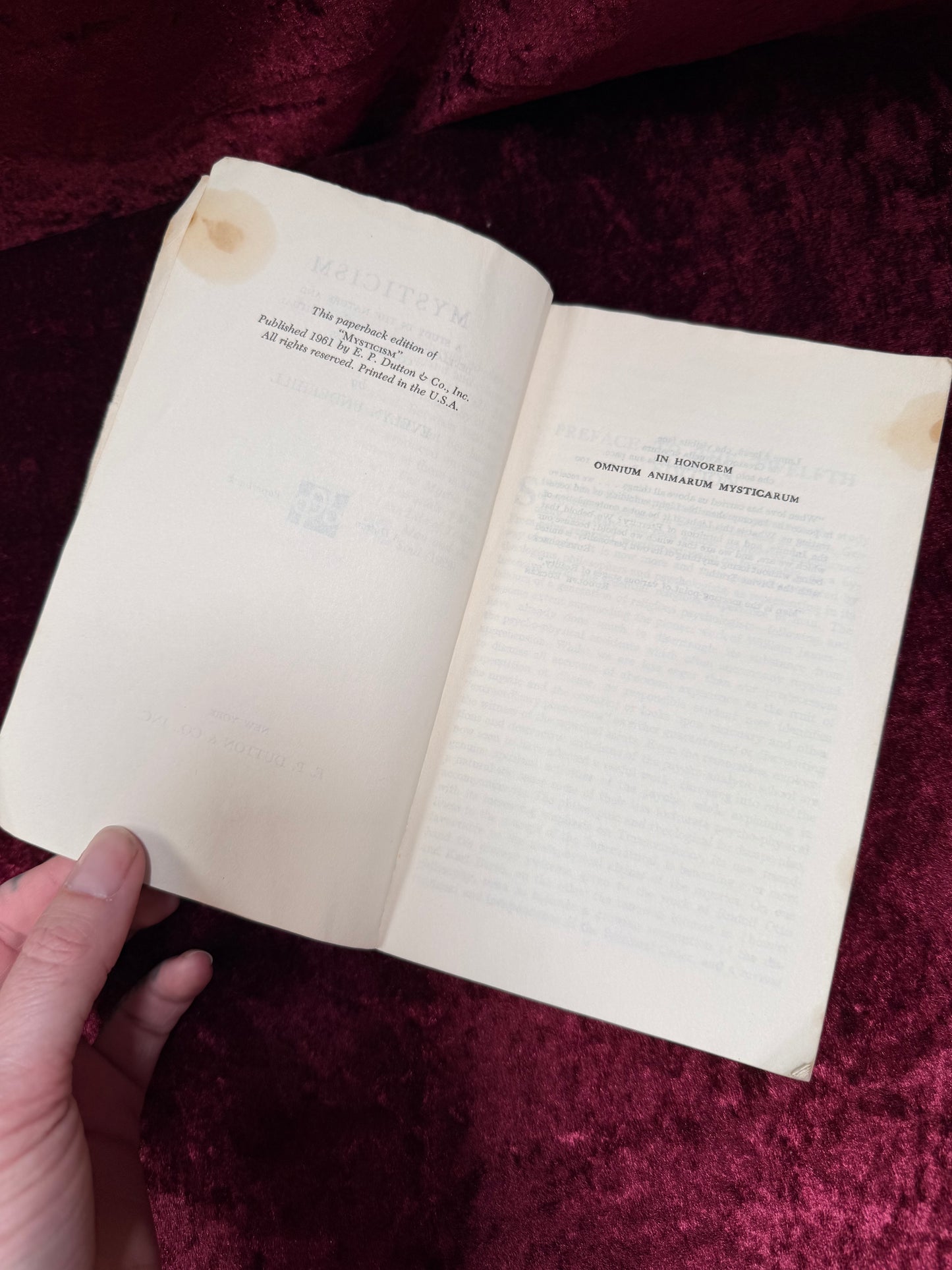 Vintage Paperback Book - Mysticism - Evelyn Underhill - 1961