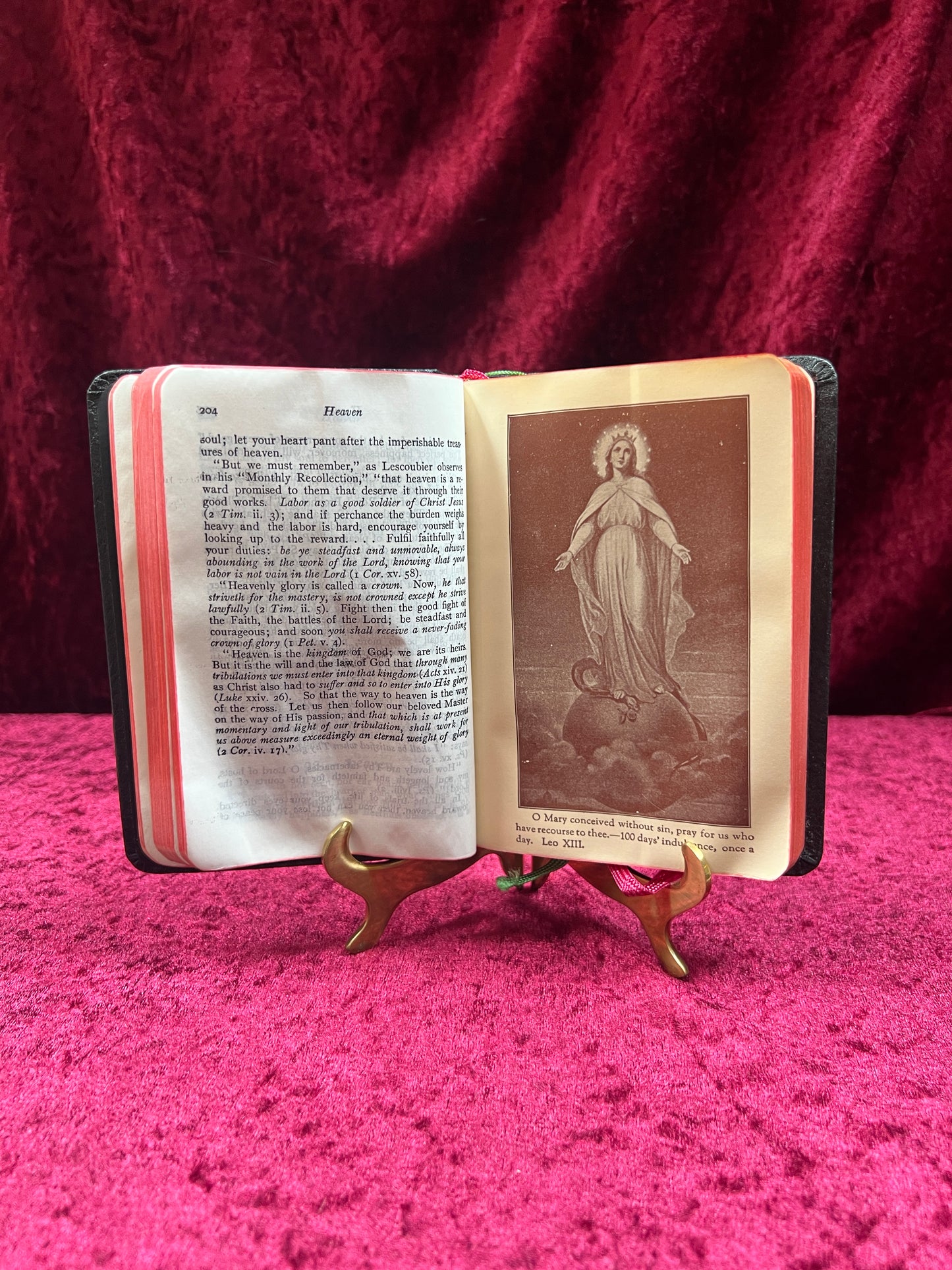 Vintage Religio - Prayer Book - Father Lasance Happiness In Goodness - 1953