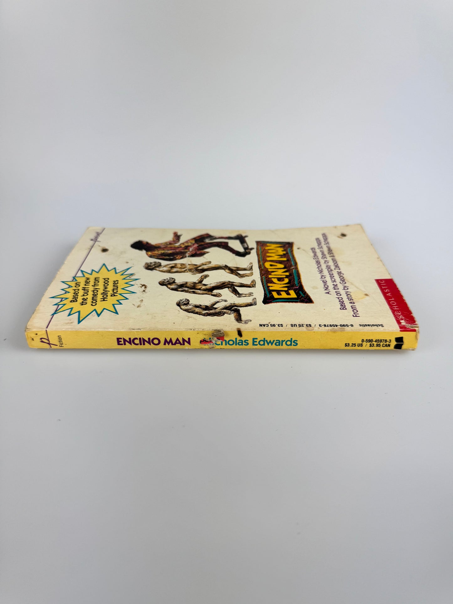 1992 Encino Man Book - Based On The Movie - Nicholas Edwards