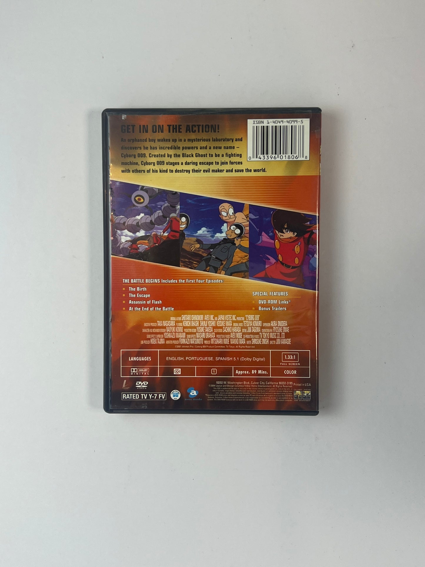 DVD - Cyborg 009 - Volume 1: The Battle Begins - English / Portuguese / Spanish - 2004