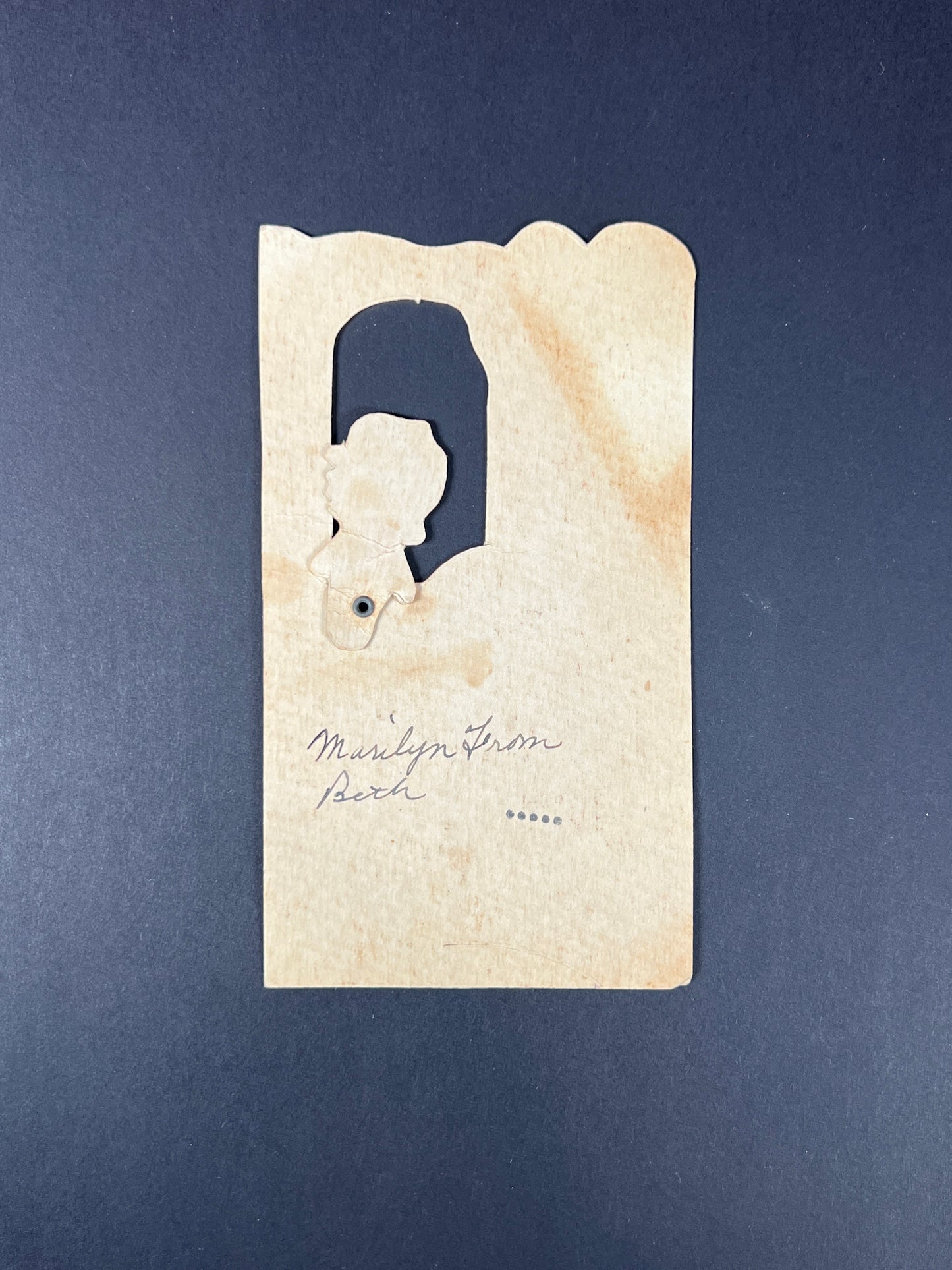 Vintage Ephemera - Mechanical Valentine’s Day Card - All My Dreams Would Come True - Made In USA