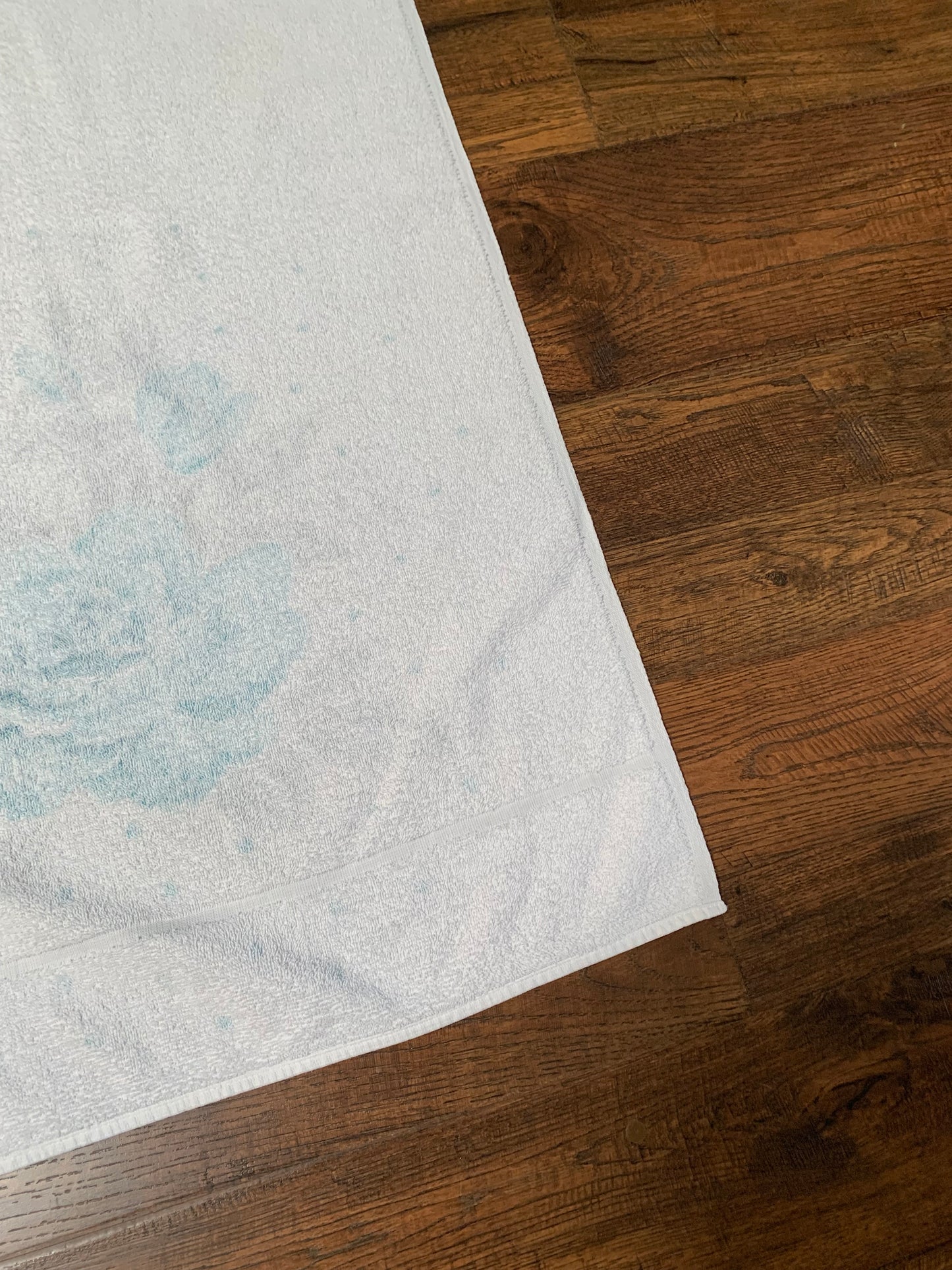 Vintage Pacific Supersorb Bath Towel - Teal Rose & Polka Dot