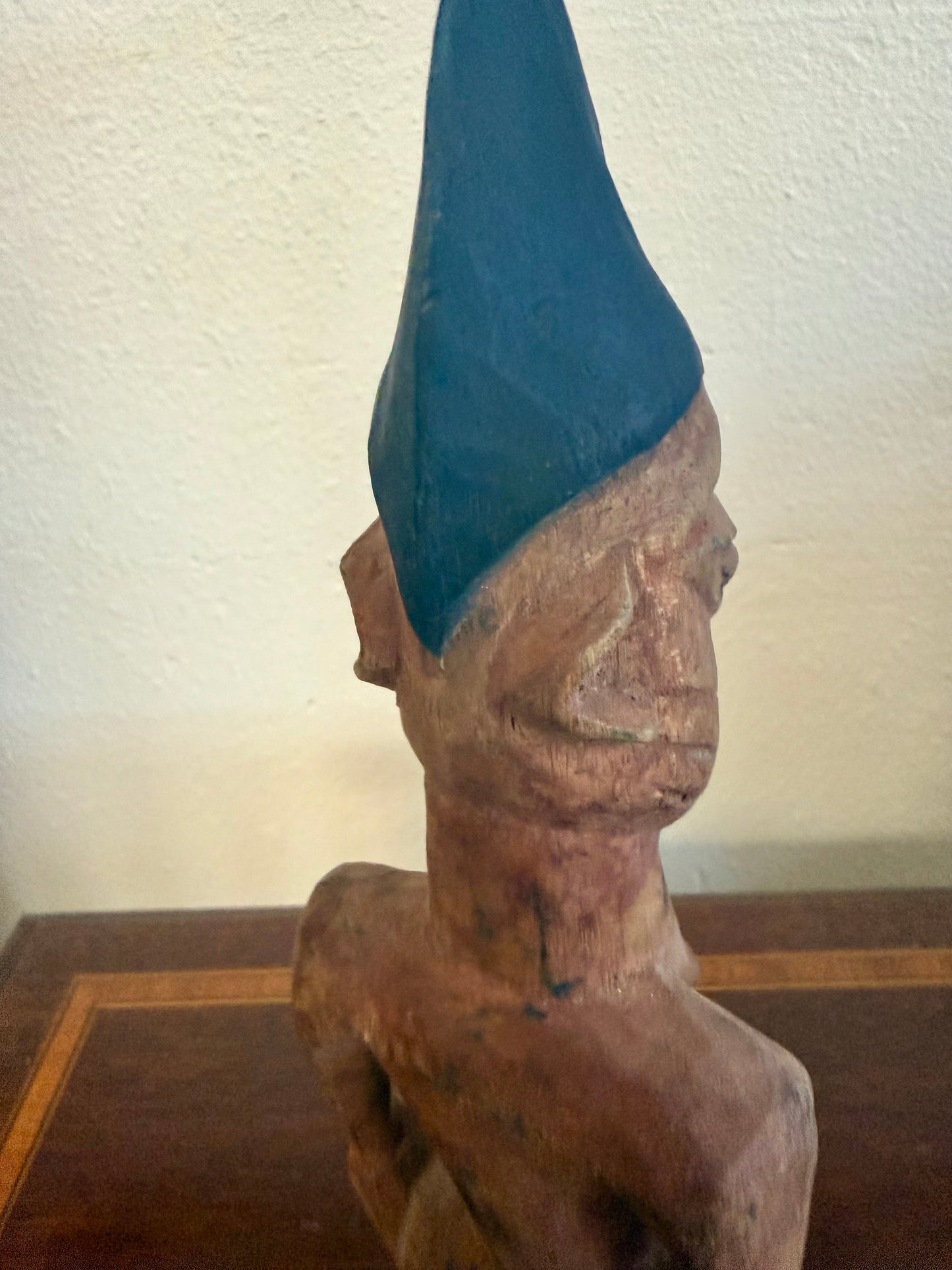 Vintage Art - Nigerian Fertility Ibeji Statue - 10” Carved Wood - Africa