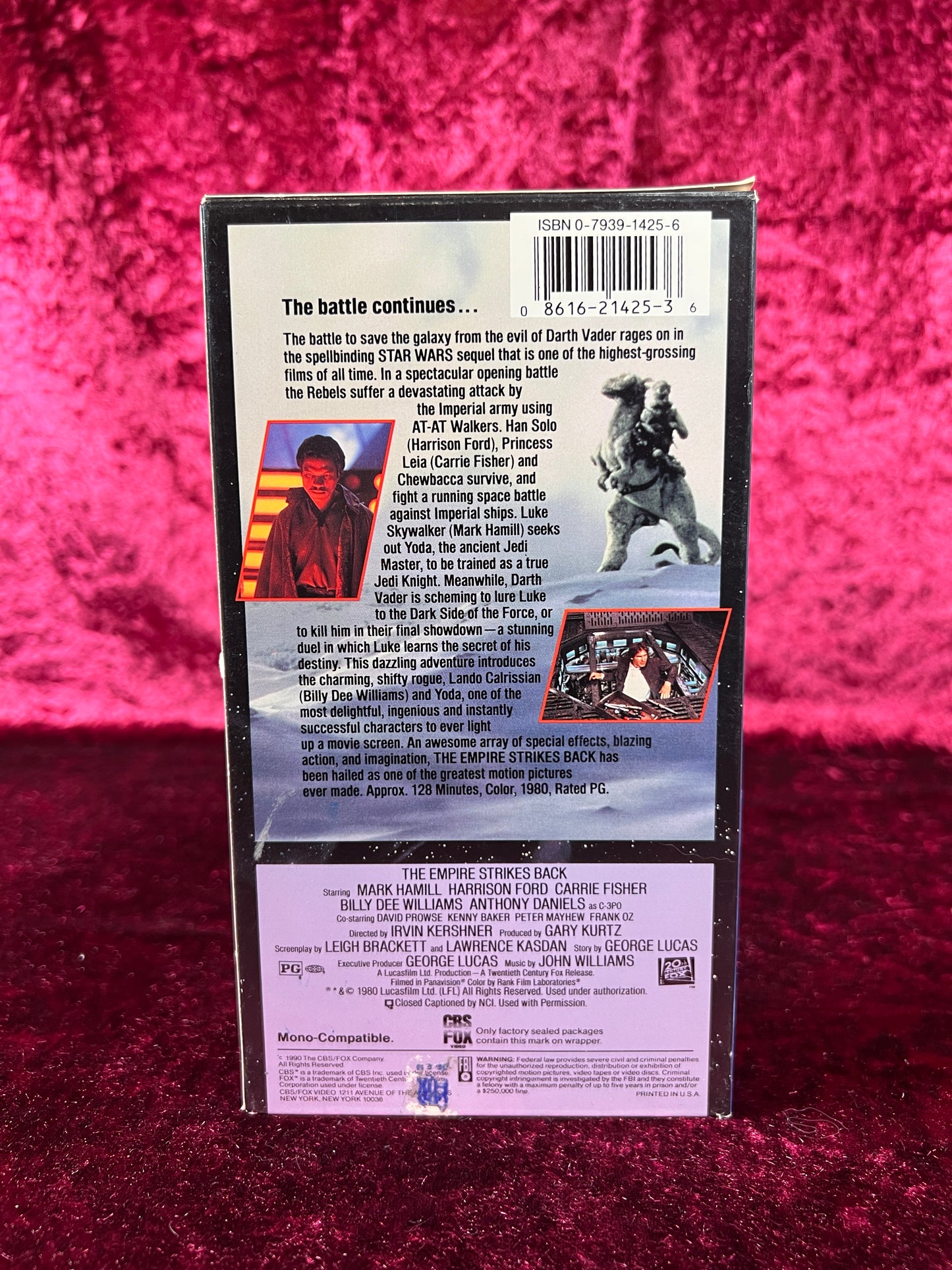 VHS - Star Wars: The Empire Strikes Back - CBS Fox Video - 1980
