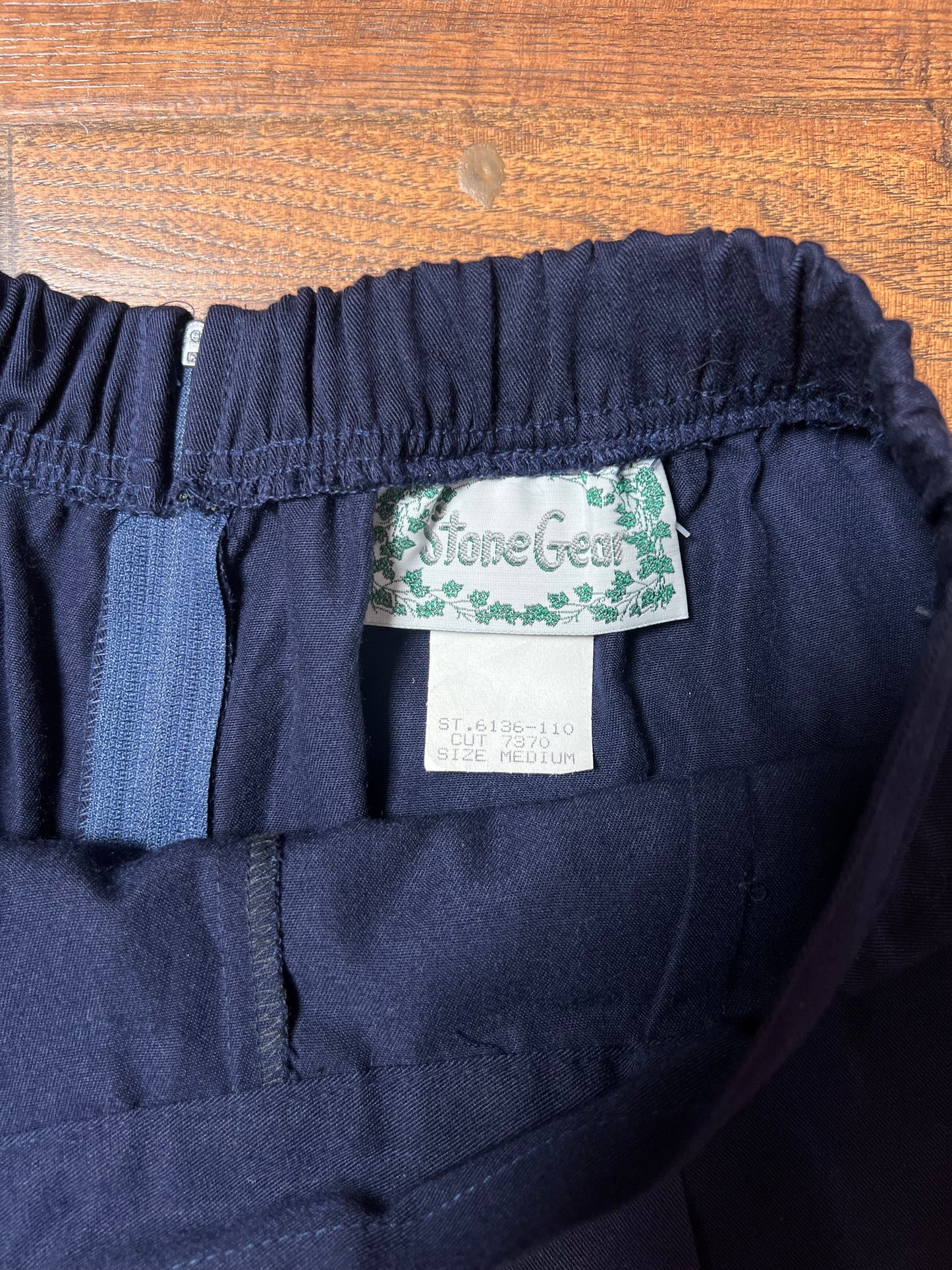 Vintage Clothing - Short Skort - Navy Blue - Stone Gear - Medium - Made In U.S.A.