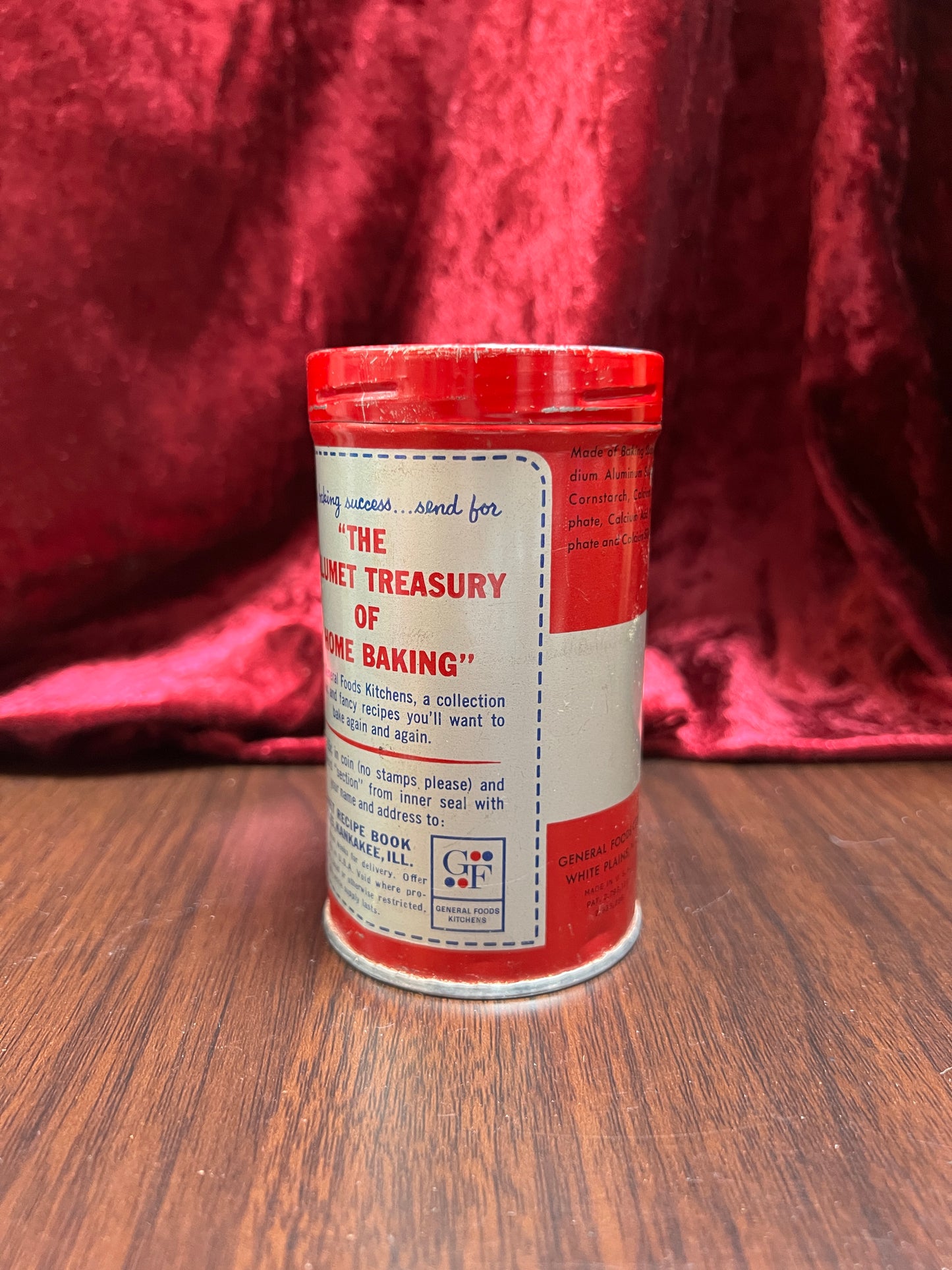 Vintage Kitchen - Tin - Calumet Double Acting Baking Powder - 7 Ounces