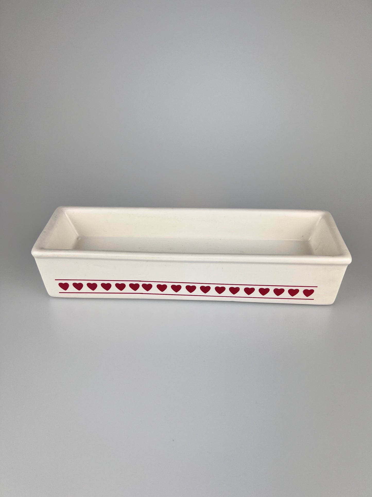 Vintage 1988 House Of Lloyd Ceramic Cracker Tray | Valentines Day Hearts