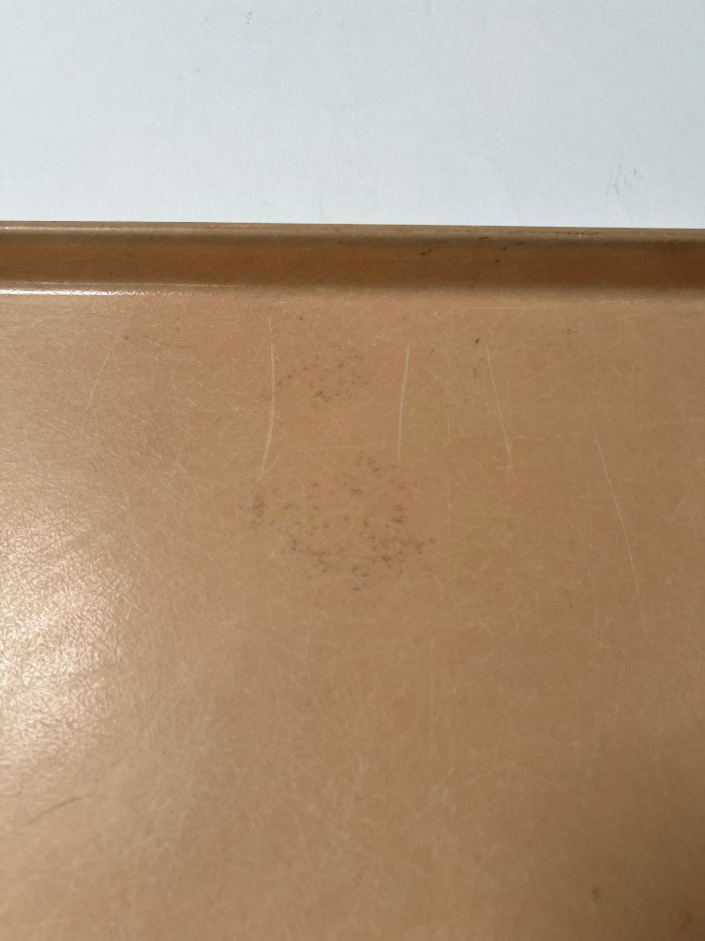 Vintage SiLite Fiberglass Cafeteria Tray - Beige Tan - 18" X 14"