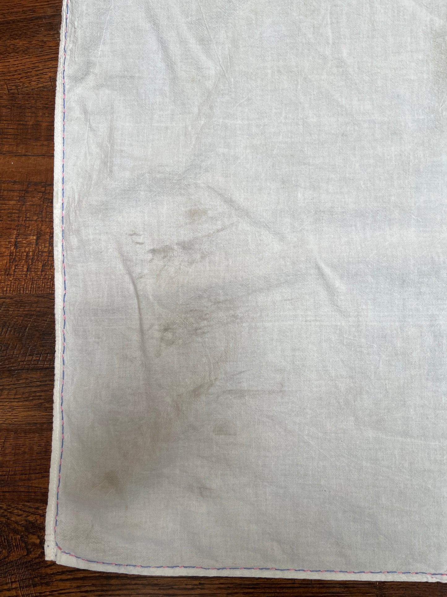 Vintage Linens - Pair of Tea Towels - Anthropomorphic Embroidery - Plates, Teacups, and Teapot