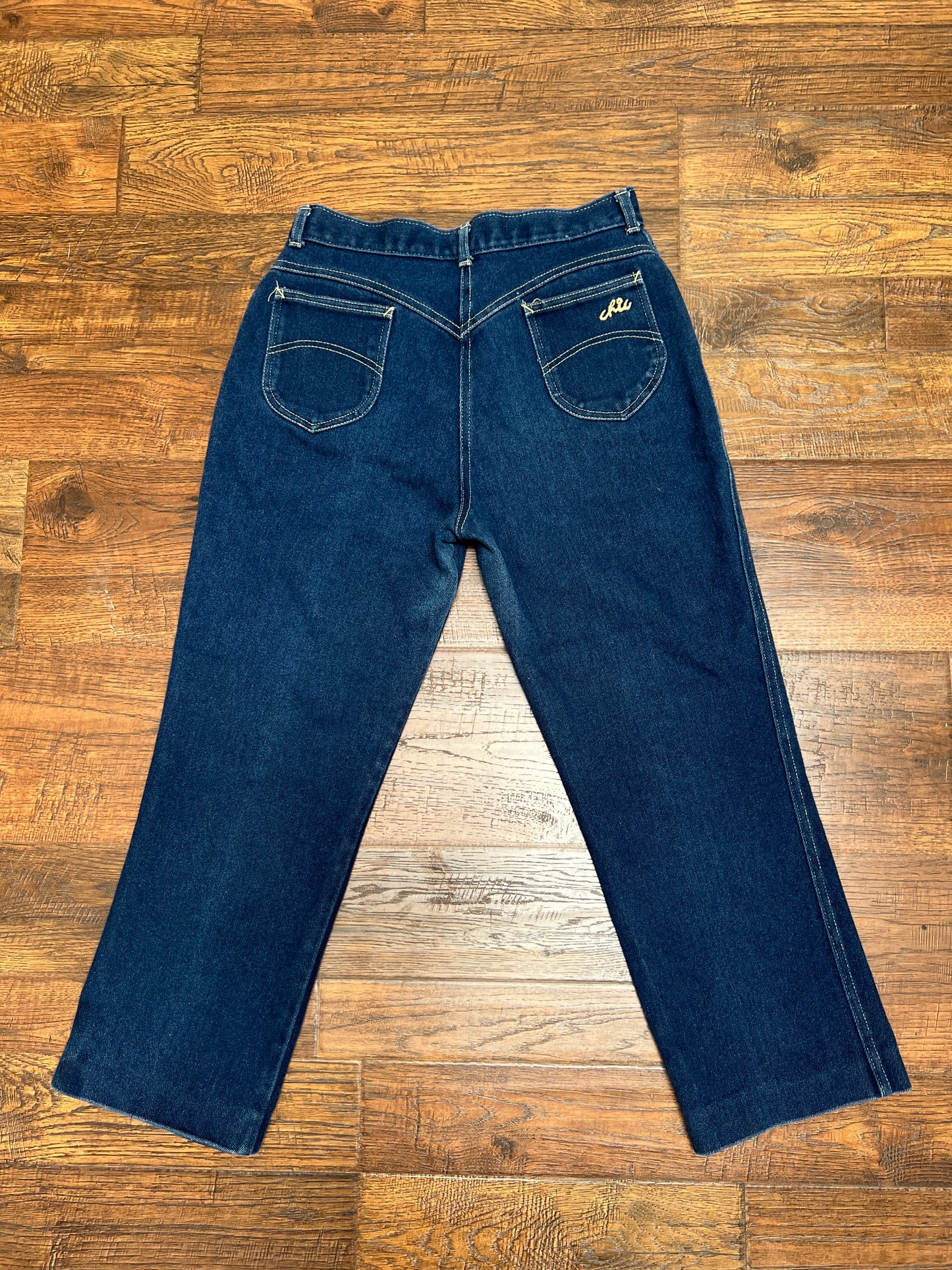 Vintage Clothing - Straight Leg Jeans - Dark Blue - Large - Chic