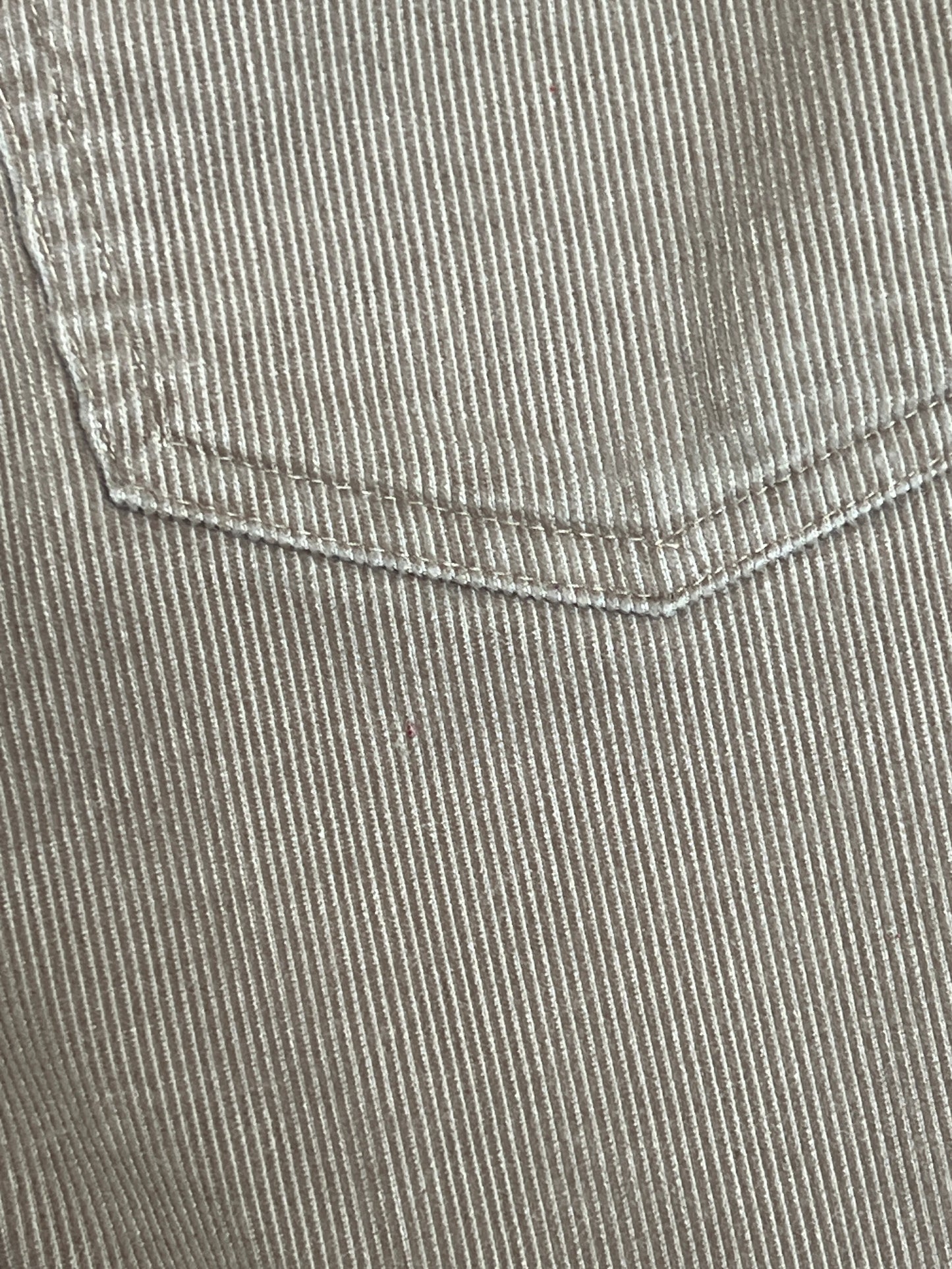 Vintage Clothing - Straight Leg Corduroy Pants - Tan - Plain Pockets By JC Penney - Large