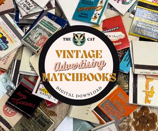 Vintage Digital Download: Matchbook Art Series 1