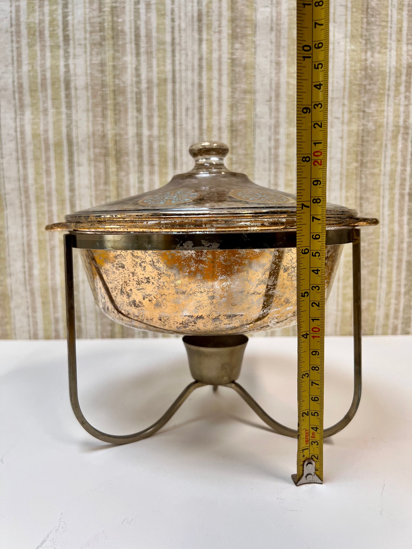 Vintage Kitchen - Mid Century Serveware - Covered Casserole Dish - Georges Briard - Fire King