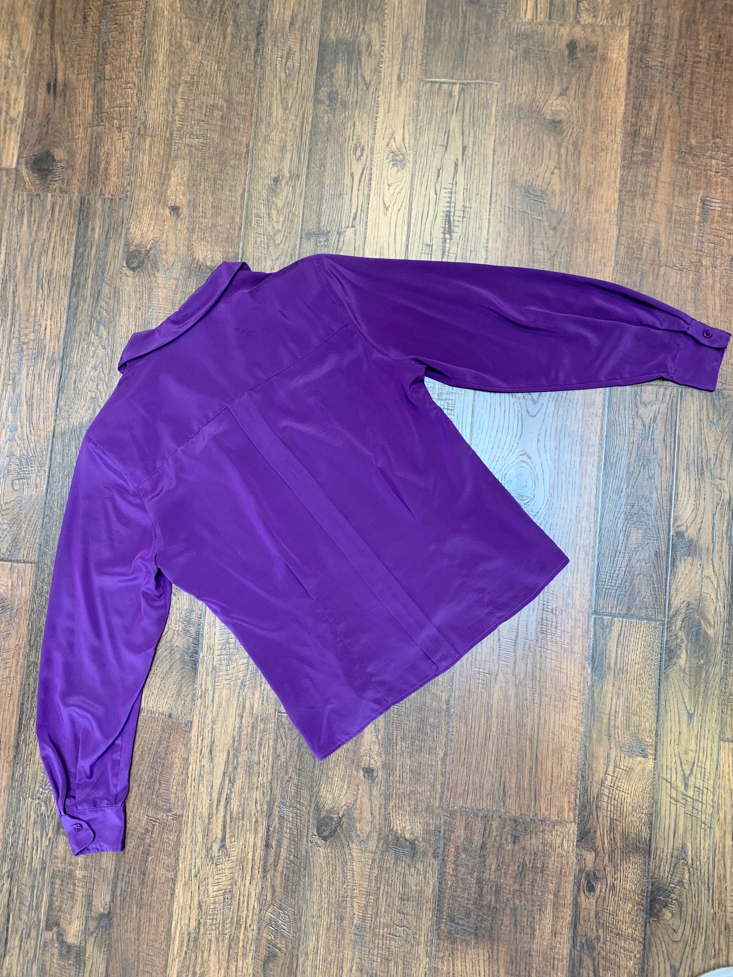 Vintage Christian Dior Royal Purple Chemise Blouse