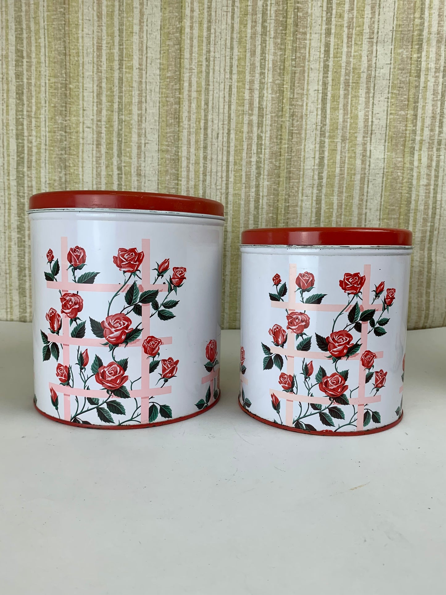 Decoware Rose Trellis Canisters - Set of 4
