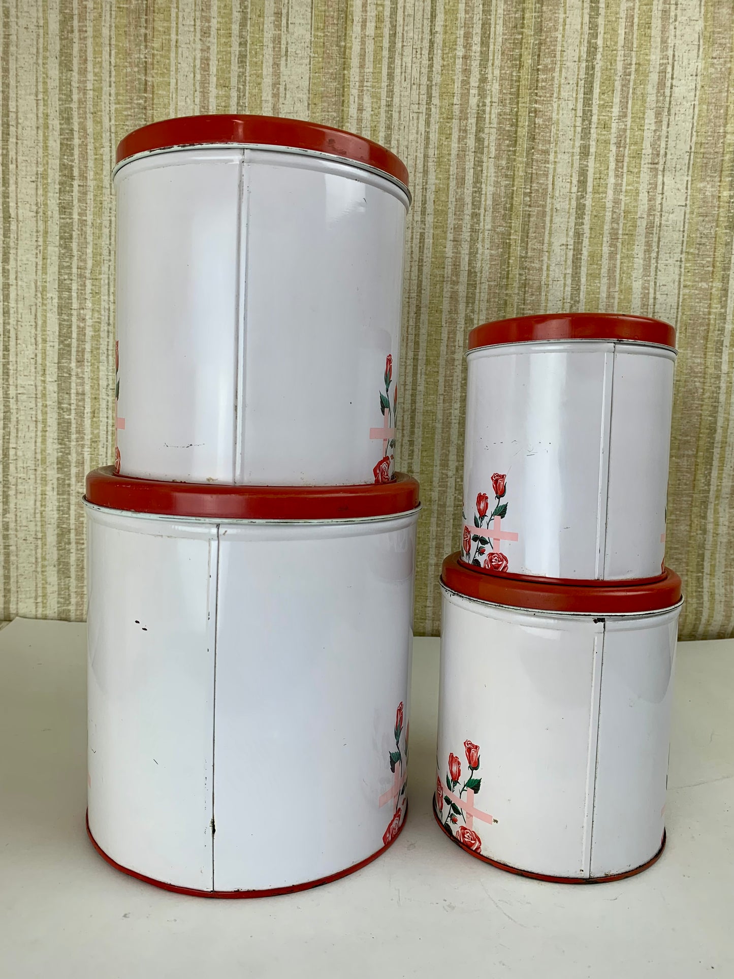 Decoware Rose Trellis Canisters - Set of 4