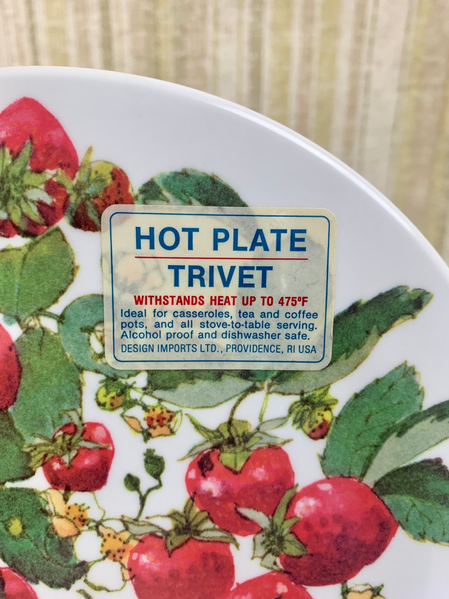 Fruit & Veggies Hot Plate Trivets - Set of 3