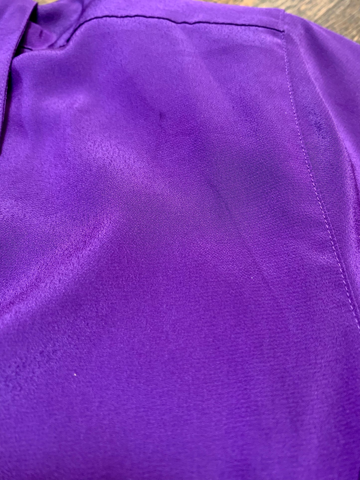 Vintage Christian Dior Royal Purple Chemise Blouse