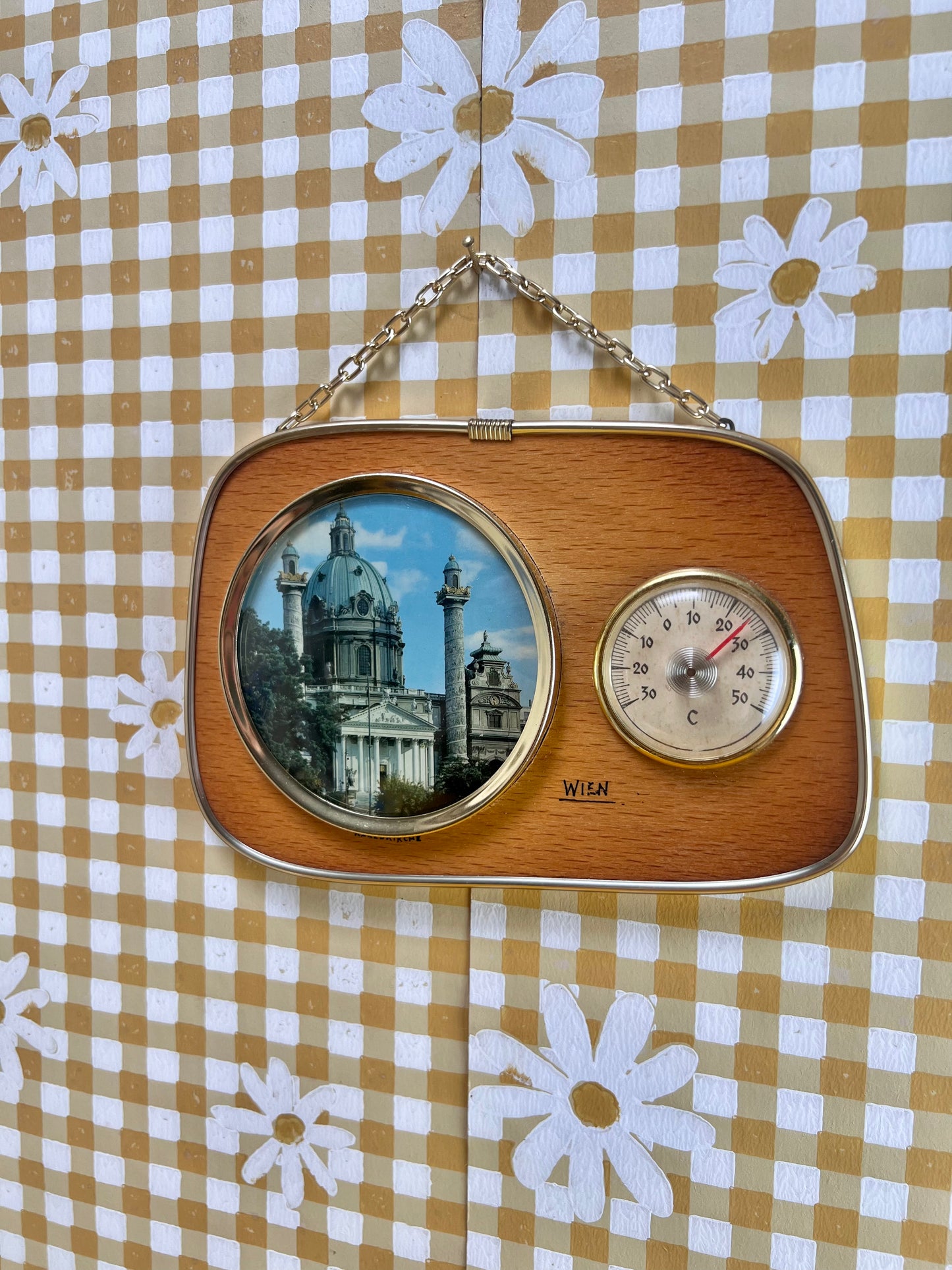 MCM Souvenir Temperature Wall Plaque - Karlskirche Austria