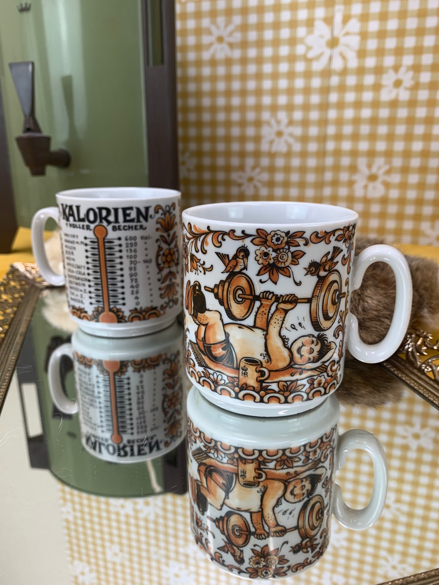 1970s Bavaria West Germany Mugs - Set of 2