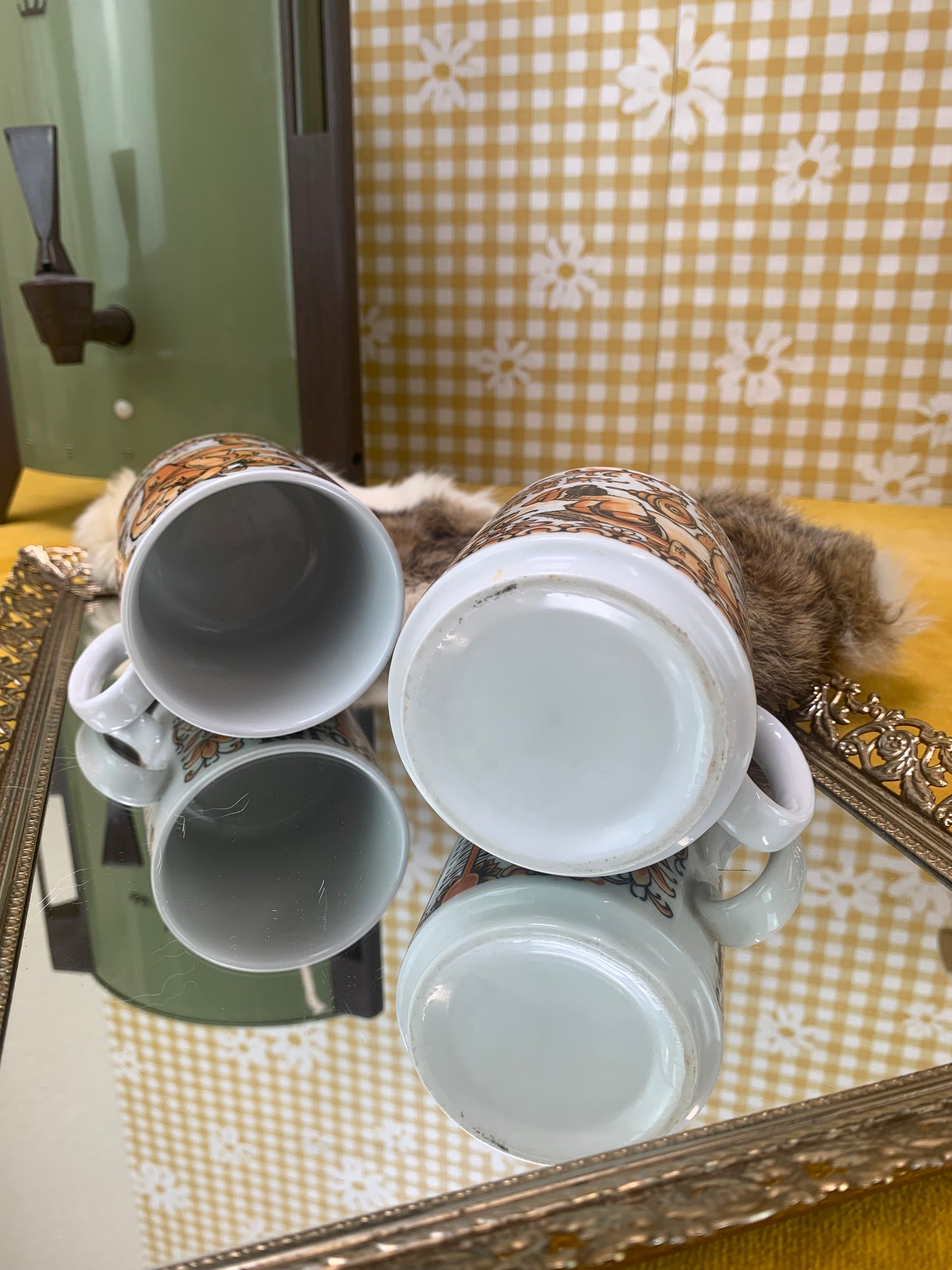 1970s Bavaria West Germany Mugs - Set of 2