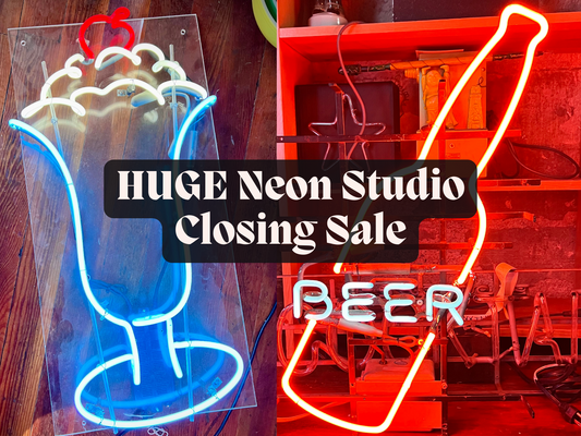 Huge Neon Studio Closing Sale happening in Crockett California 