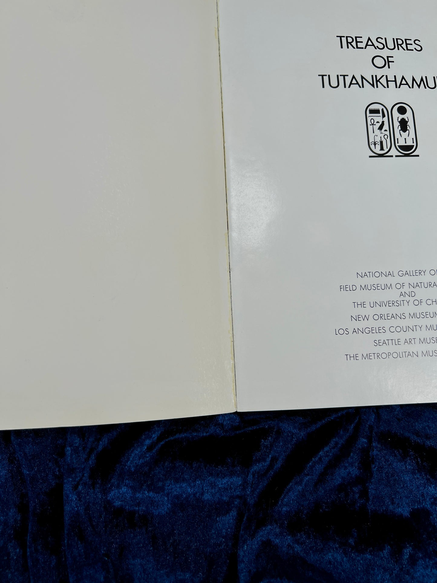 Vintage Treasures of Tutankhamun Exhibition Catalog - 1976 Metropolitan Museum Egyptian Art Book