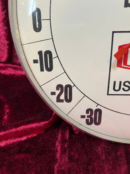 Vintage Metal Advertising Thermometer - Value Rated Used Car Novelty Sign