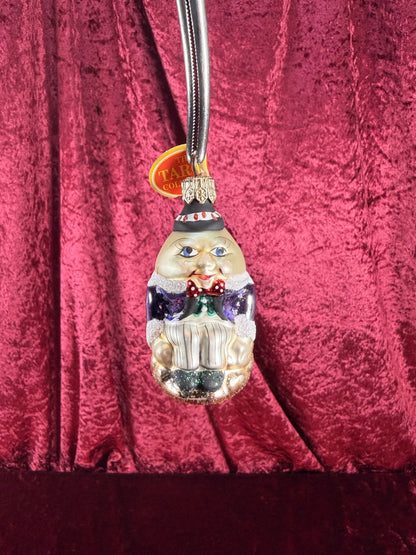 Vintage Christmas - Handblown Glass Ornament - Humpty Dumpty - Taron Collection - Poland