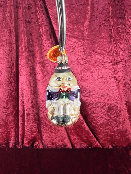 Vintage Christmas - Handblown Glass Ornament - Humpty Dumpty - Taron Collection - Poland