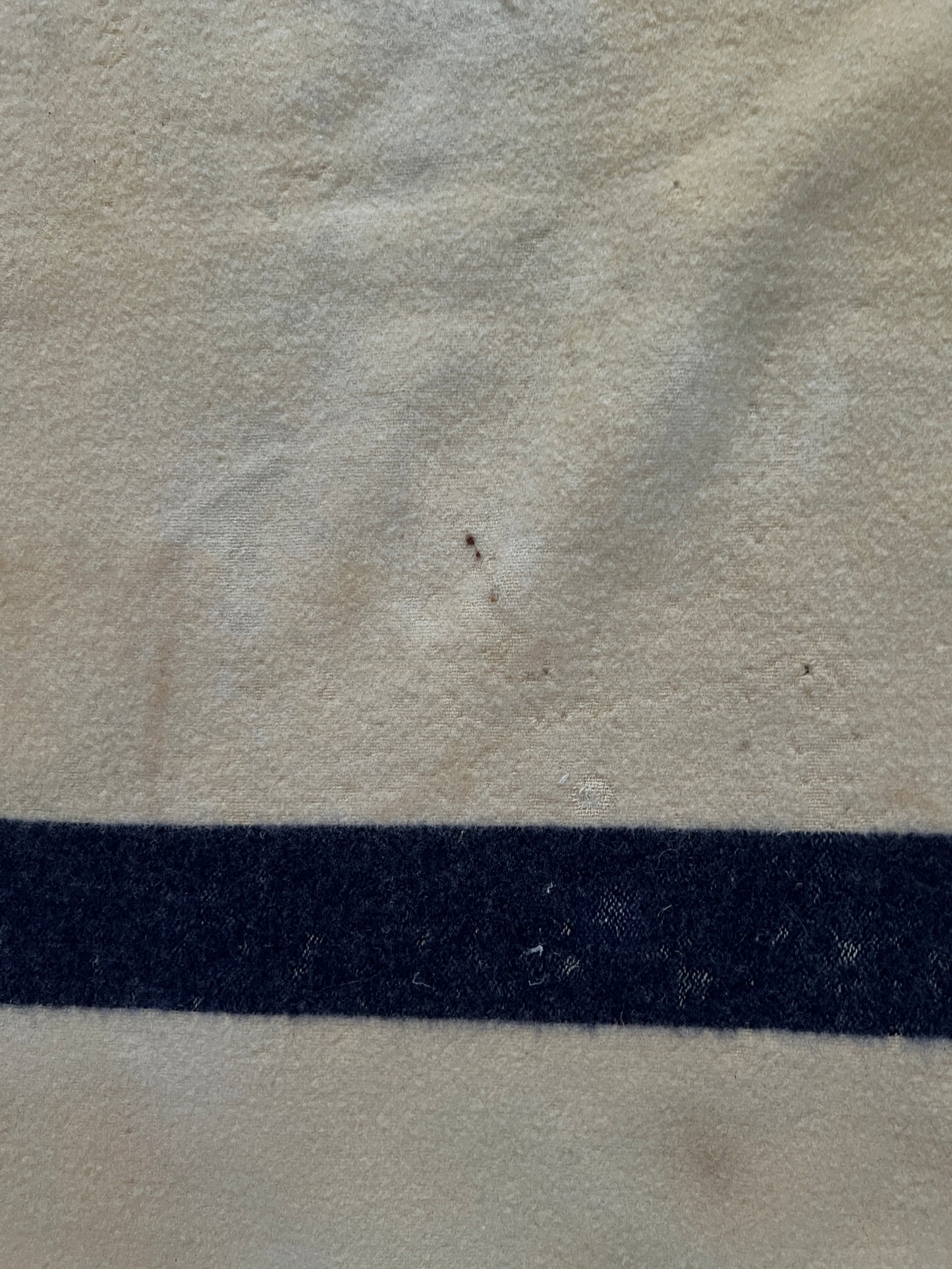 Vintage Military Issue Wool Blanket – WWII US Navy Blue Stripe