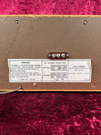 Vintage Electronics - AM / FM Tube Radio - GR-1085 Wood Grain - Heathkit - 1975