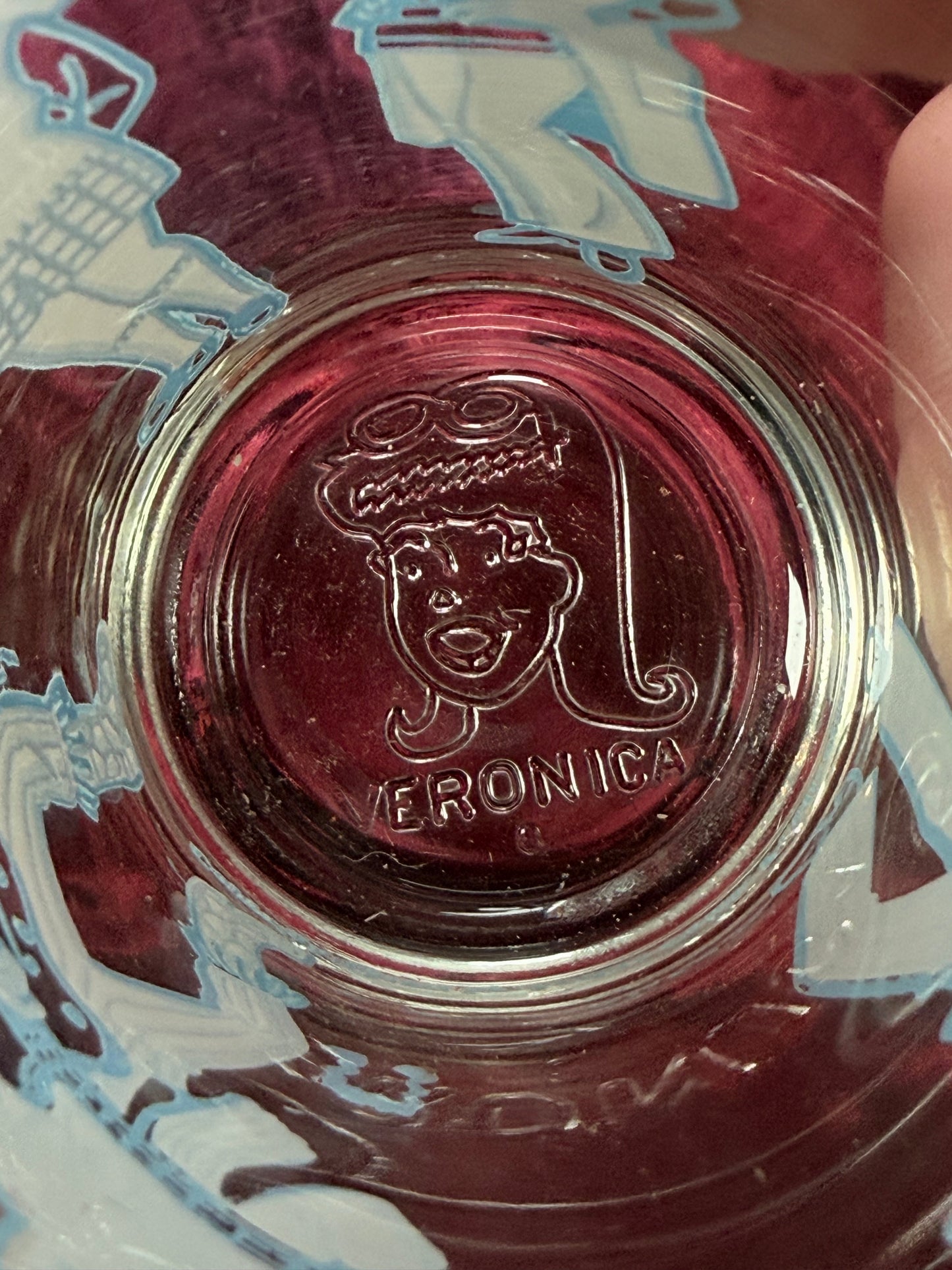 Vintage Archie Comics Glass Tumbler Set – Reggie & Veronica Makes the Scene Pair