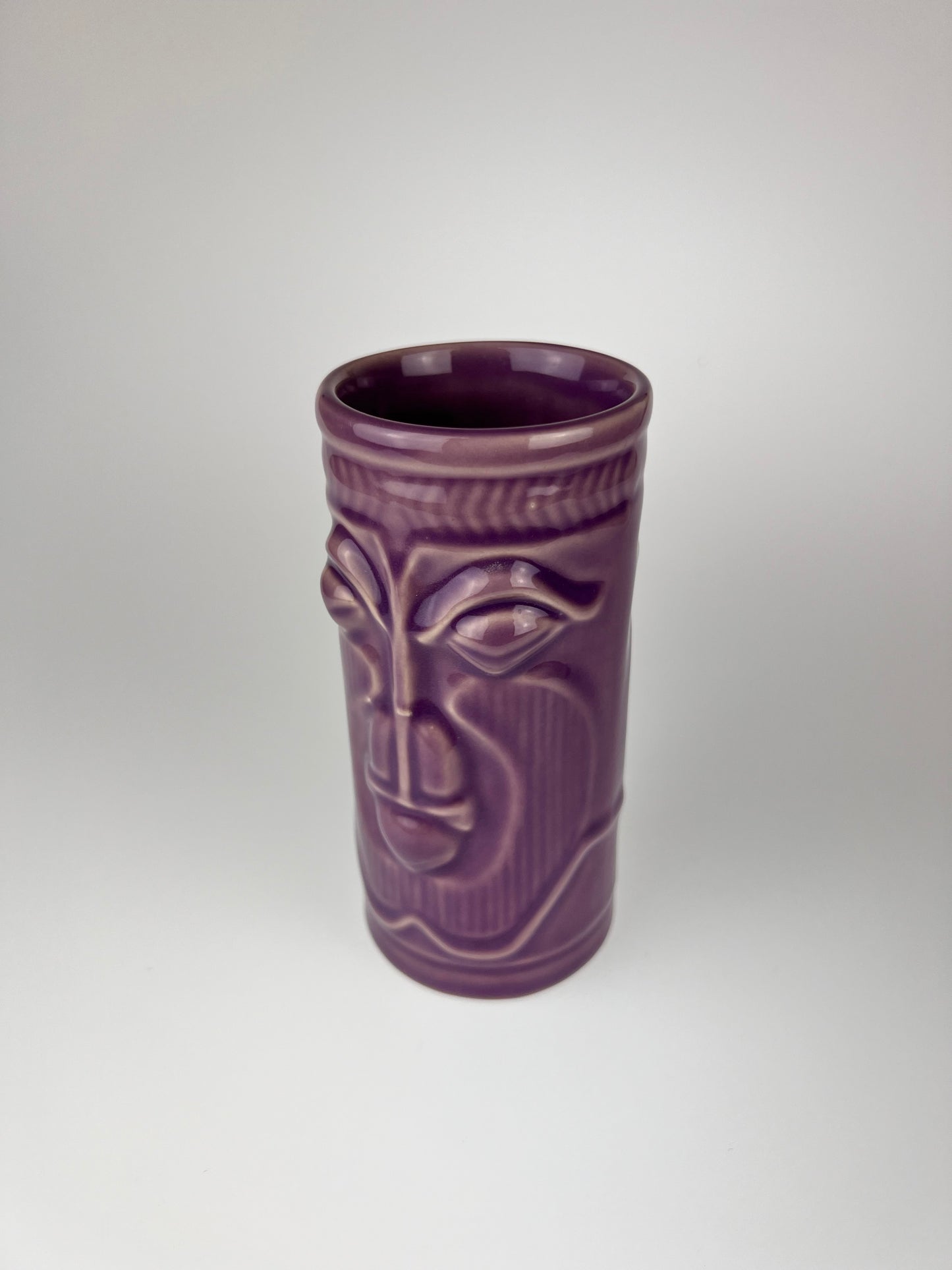 Vintage 2001 Disney Accoutrements Purple Ceramic Tiki Mug