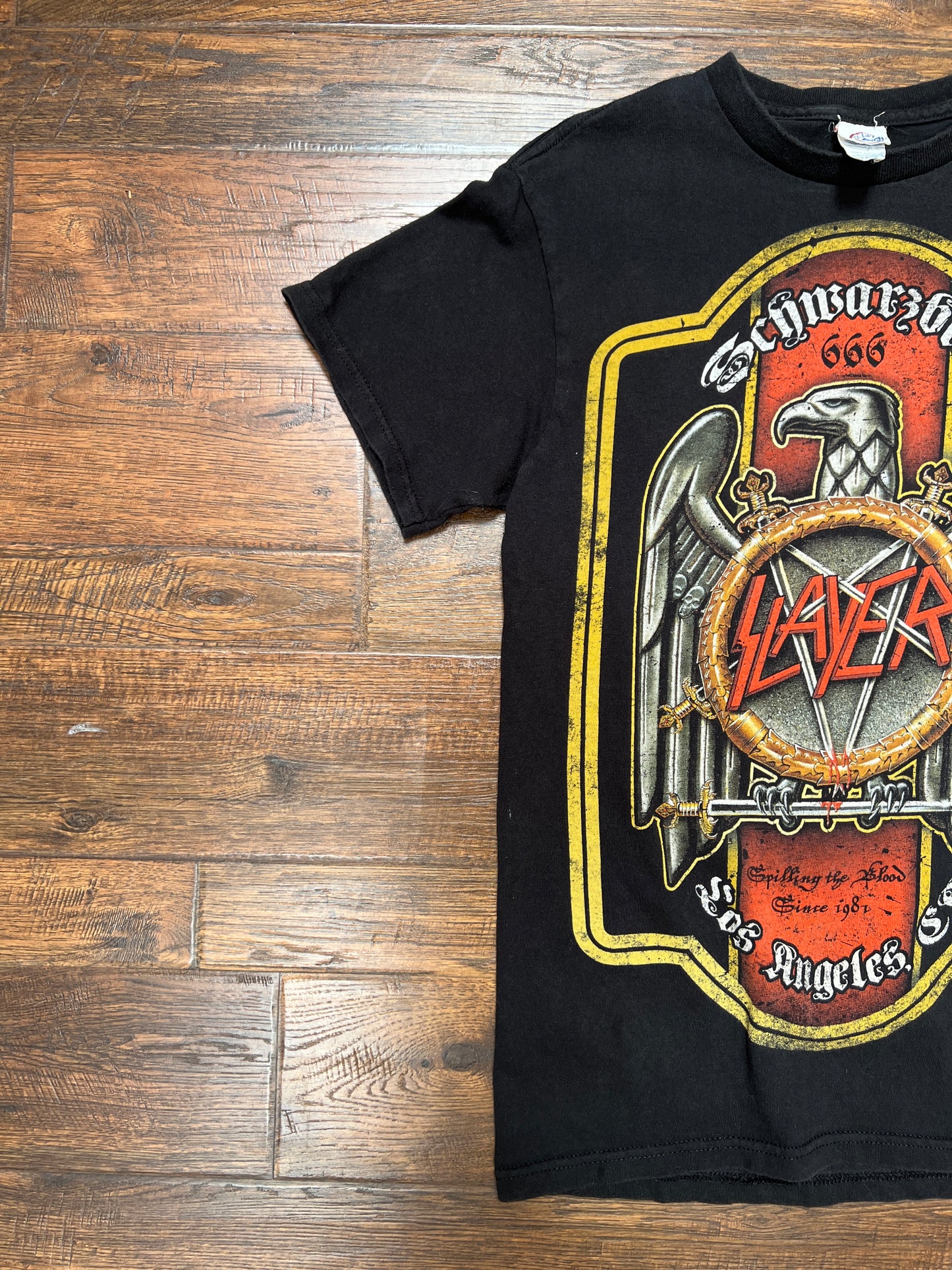 Vintage Clothing - Band T-Shirt - Slayer Double Eagle Logo - Delta Pro Weight - Small