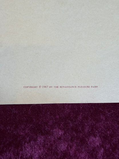 Vintage Paper Program – First Renaissance Pleasure Faire 1967 KPFA Benefit Souvenir