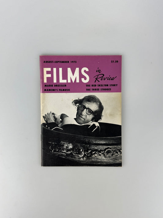 Films In Review Magazine - August / September 1975 - Marie Dressler, The Three Stooges, Jaws