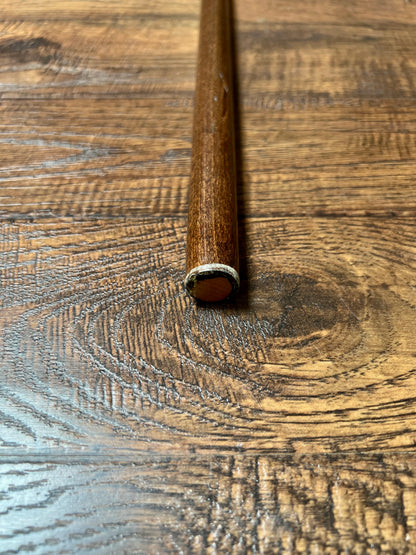 Vintage Wood Walking Cane – Hand Carved Snake Head Handle Antique Style