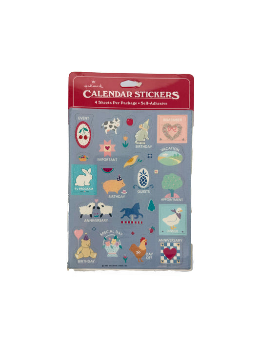 Vintage Stickers - Calendar Stickers Cottage Style - by Hallmark 1985