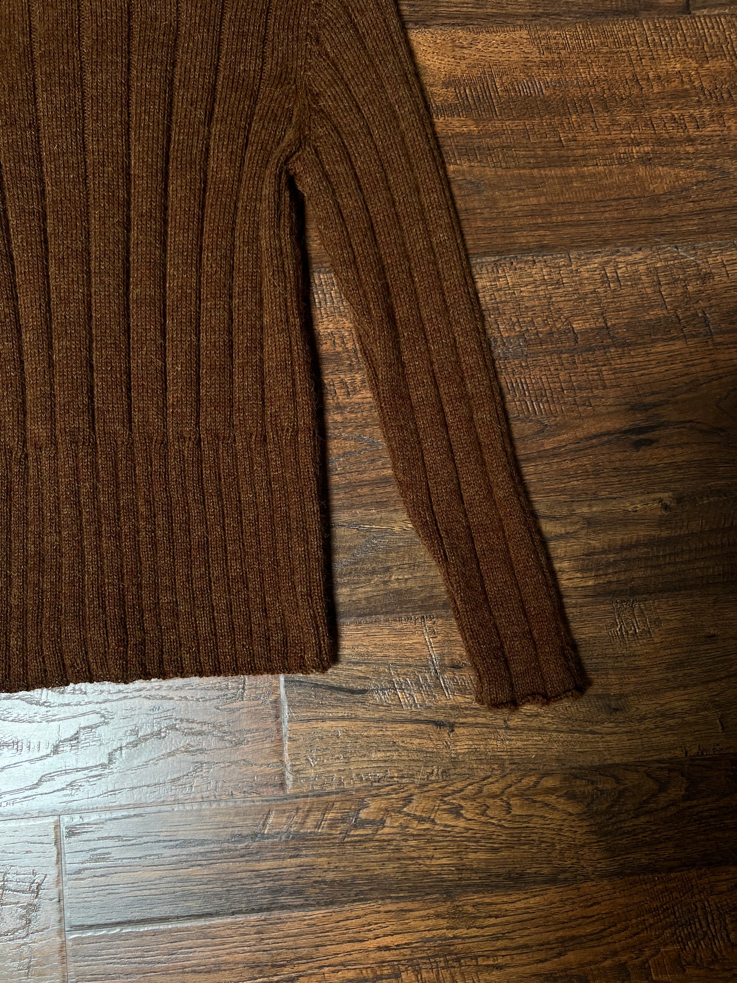 Vintage Inca Fashions Knit Sweater — Baby Alpaca Fur Collar Zip Front - Size Small