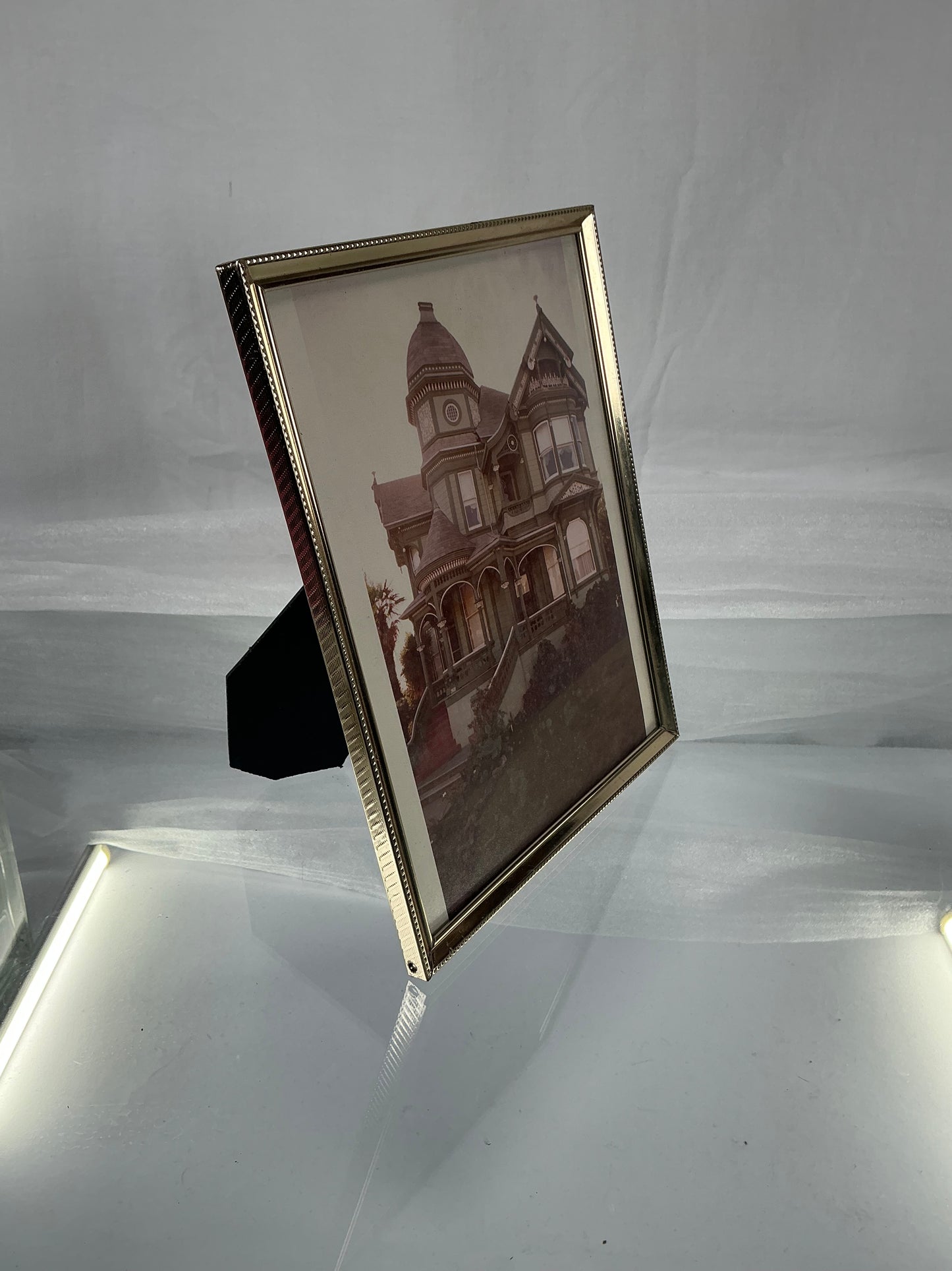 Vintage Photograph - Brehaut House Queen Anne Victorian - 8” x 10” Brass Frame