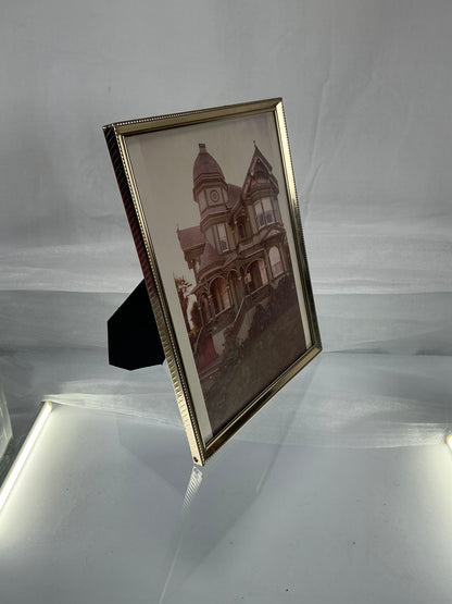 Vintage Photograph - Brehaut House Queen Anne Victorian - 8” x 10” Brass Frame